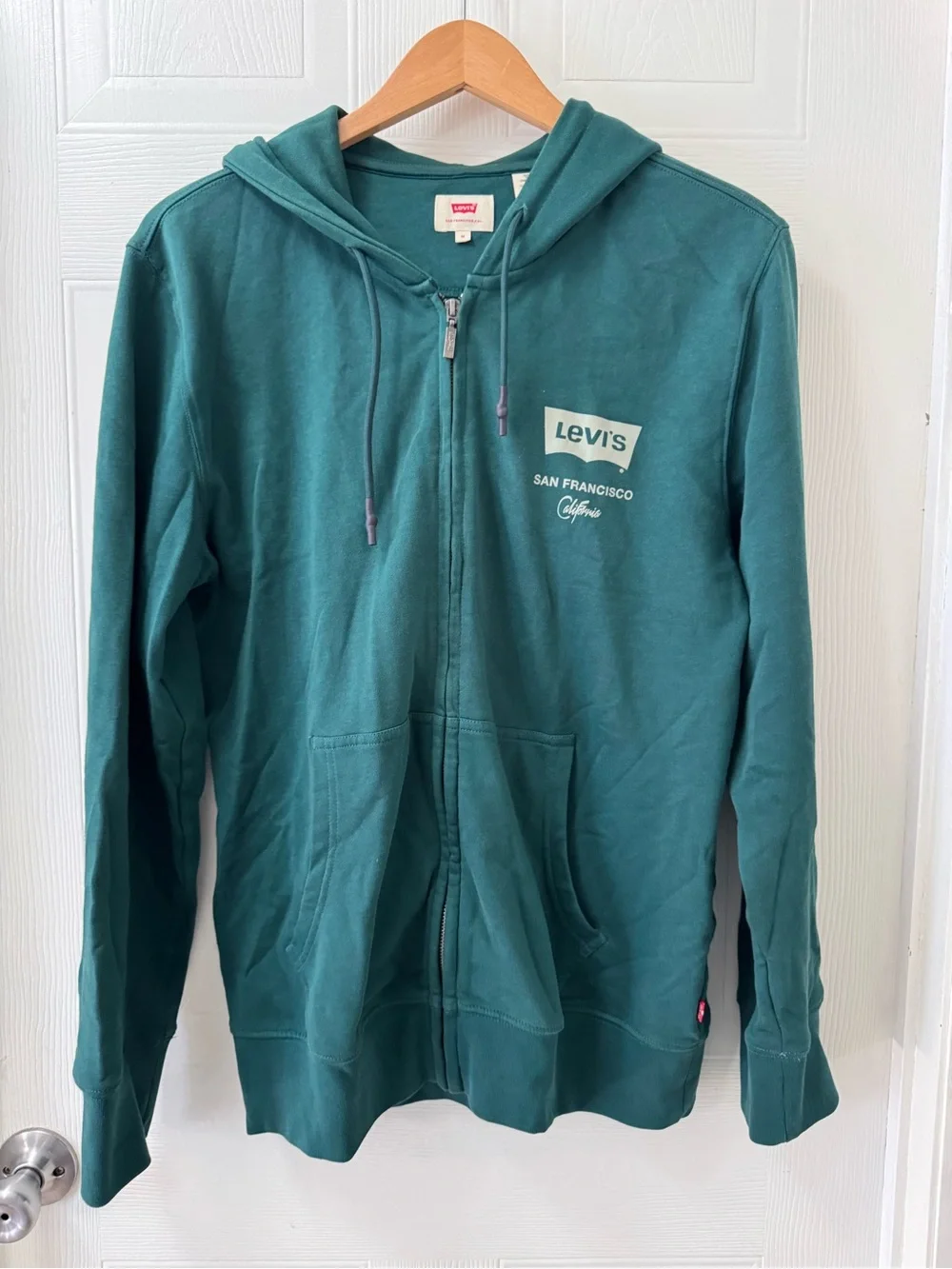 Levi's men’s Teal Green Full-Zip Hoodie